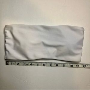 Small White Bandeau Swim Top